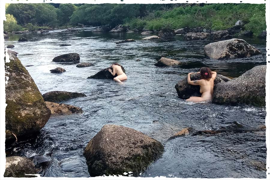 Still Flowing Yoga Teacher Training Gemma Mallol practice by the river